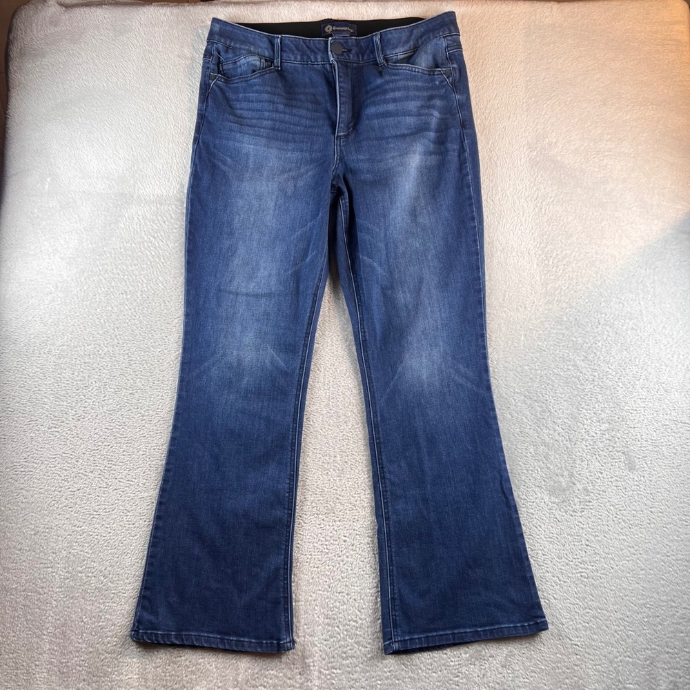 Democracy Ab solution Bootcut Jeans Womens 16 Medium Wash Blue Denim 2776